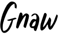 preview image of the Gnaw font