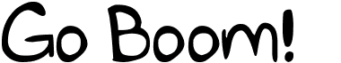 preview image of the Go Boom! font