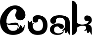 preview image of the Goak font