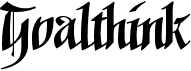 preview image of the Goalthink font