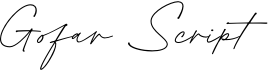 preview image of the Gofar Script font
