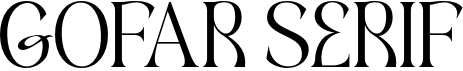 preview image of the Gofar Serif font