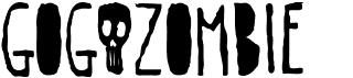preview image of the Gogozombie font