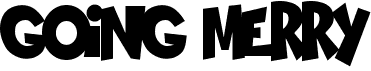 preview image of the Going Merry font