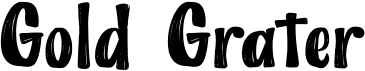 preview image of the Gold Grater font