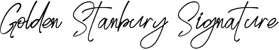 preview image of the Golden Stanbury Signature font