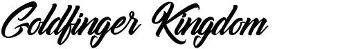 preview image of the Goldfinger Kingdom font
