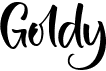 preview image of the Goldy font