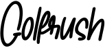 preview image of the Golfrush font