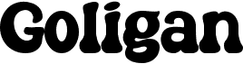 preview image of the Goligan font