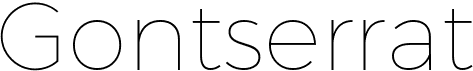 preview image of the Gontserrat font