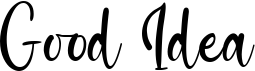 preview image of the Good Idea font