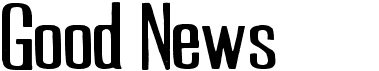 preview image of the Good News font