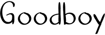 preview image of the Goodboy font