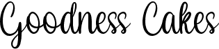preview image of the Goodness Cakes font