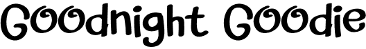 preview image of the Goodnight Goodie font
