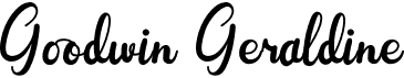preview image of the Goodwin Geraldine font