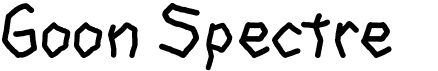 preview image of the Goon Spectre TBS font