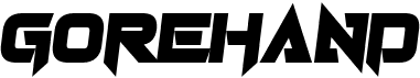 preview image of the Gorehand font