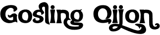 preview image of the Gosling Qijon font