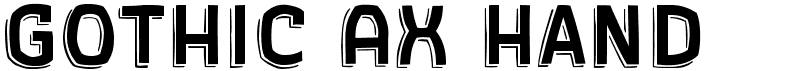preview image of the Gothic AX Hand font