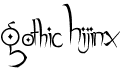 preview image of the Gothic Hijinx font
