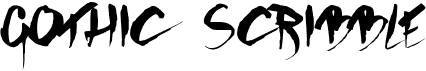 preview image of the Gothic Scribble font