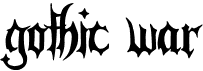 preview image of the Gothic War font