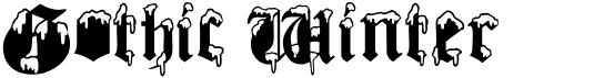 preview image of the Gothic Winter font