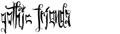 preview image of the Gothic Friends font