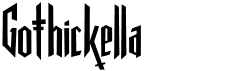 preview image of the Gothickella font