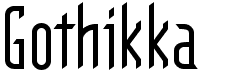 preview image of the Gothikka font