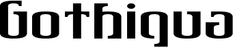 preview image of the Gothiqua font