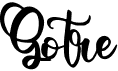 preview image of the Gotre font