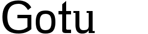 preview image of the Gotu font