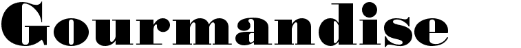 preview image of the Gourmandise font