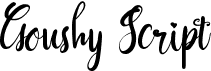 preview image of the Goushy Script font