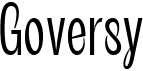 preview image of the Goversy font