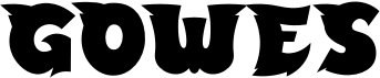 preview image of the Gowes font