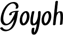 preview image of the Goyoh font