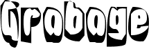 preview image of the Grabage font