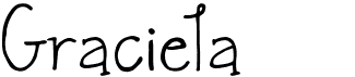 preview image of the Graciela font