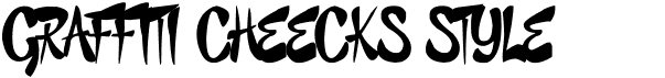 preview image of the Graffiti Cheecks Style font
