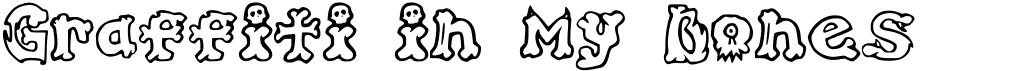 preview image of the Graffiti in my Bones font