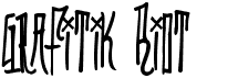 preview image of the Grafitik Riot font