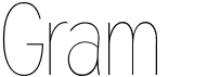 preview image of the Gram font