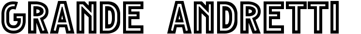 preview image of the Grande Andretti font