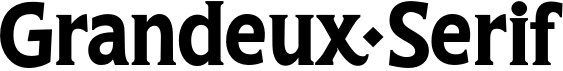 preview image of the Grandeux Serif font