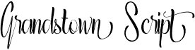preview image of the Grandstown Script font