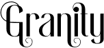 preview image of the Granity font